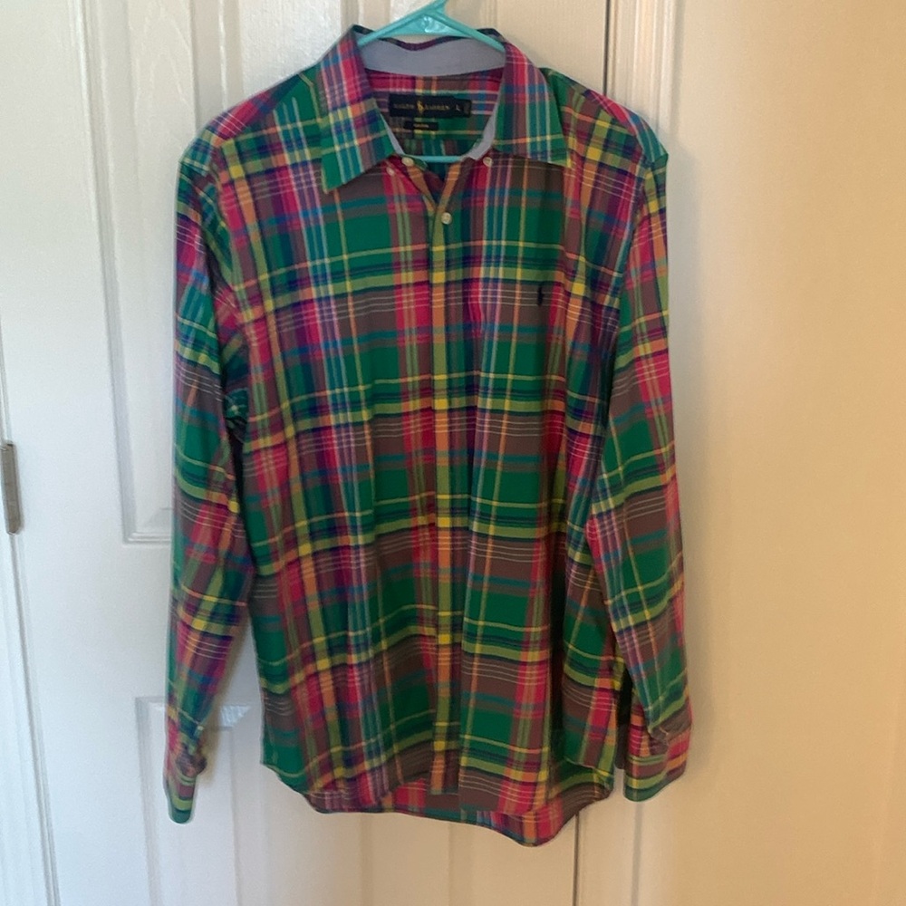 Ralph Lauren Polo Green Men’s Large Button Up